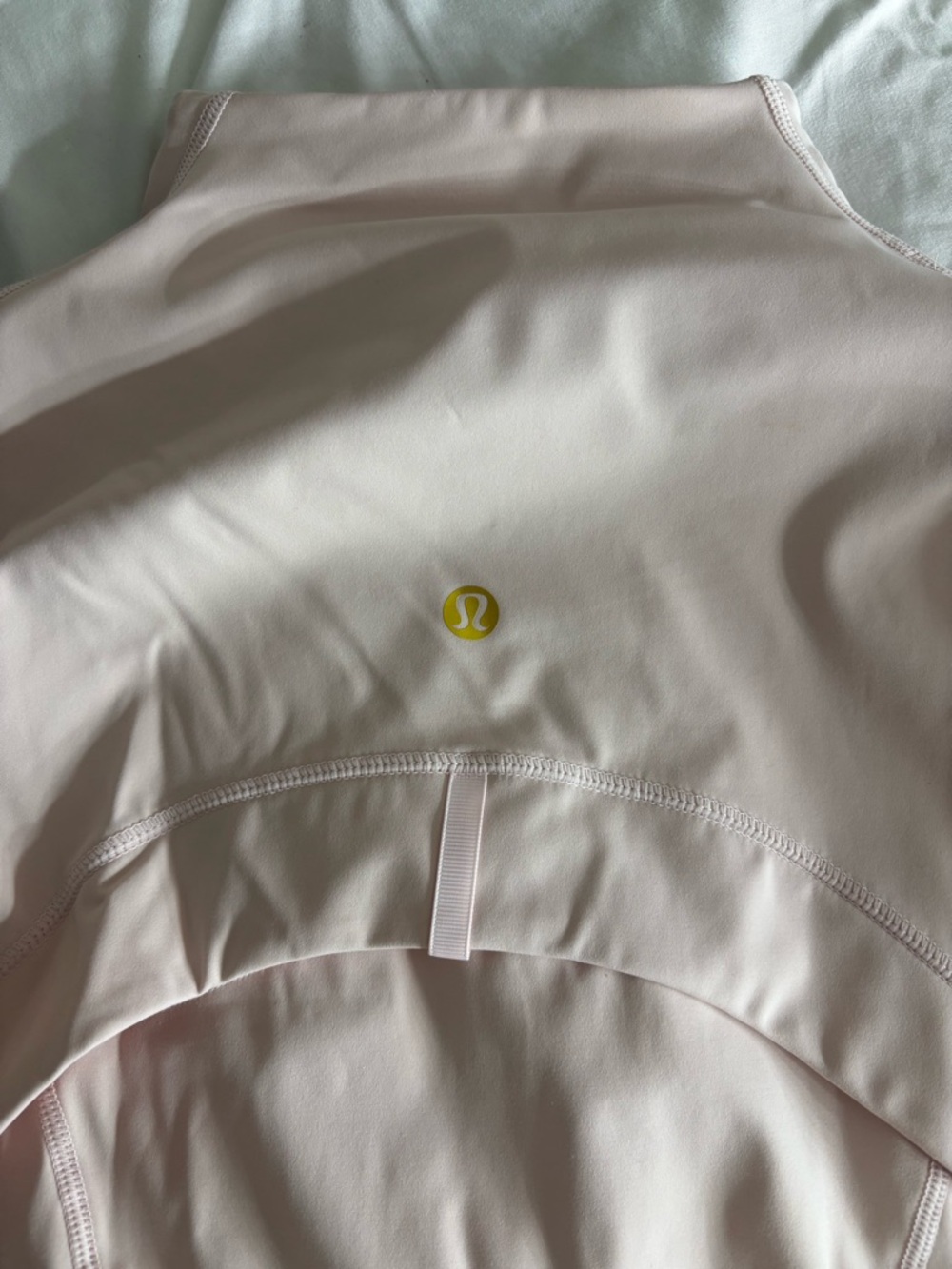 Lululemon Light Rose Gold Pink Athletic Define Jacket with Logo